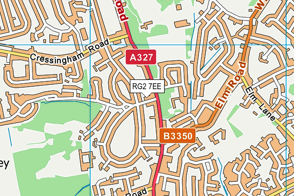 RG2 7EE map - OS VectorMap District (Ordnance Survey)