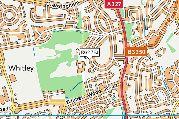RG2 7EJ map - OS VectorMap District (Ordnance Survey)