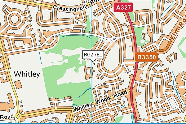 RG2 7EL map - OS VectorMap District (Ordnance Survey)