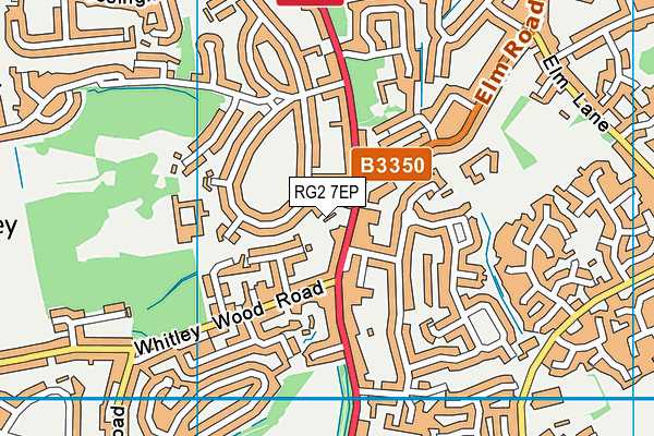 RG2 7EP map - OS VectorMap District (Ordnance Survey)