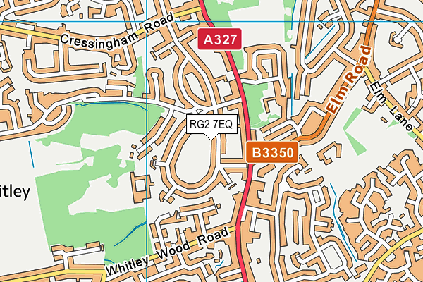 RG2 7EQ map - OS VectorMap District (Ordnance Survey)