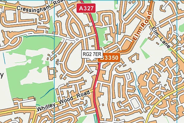 RG2 7ER map - OS VectorMap District (Ordnance Survey)