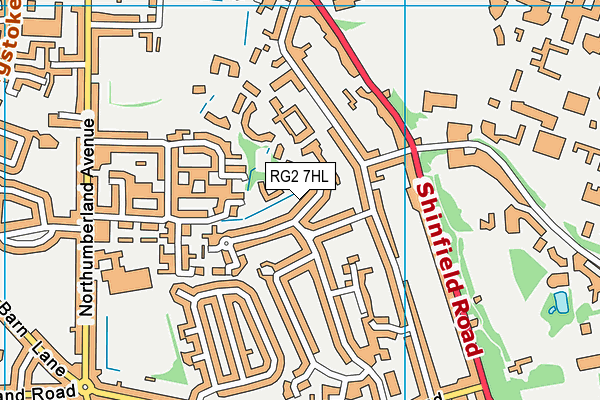 RG2 7HL map - OS VectorMap District (Ordnance Survey)