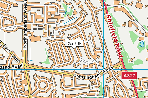 RG2 7HR map - OS VectorMap District (Ordnance Survey)