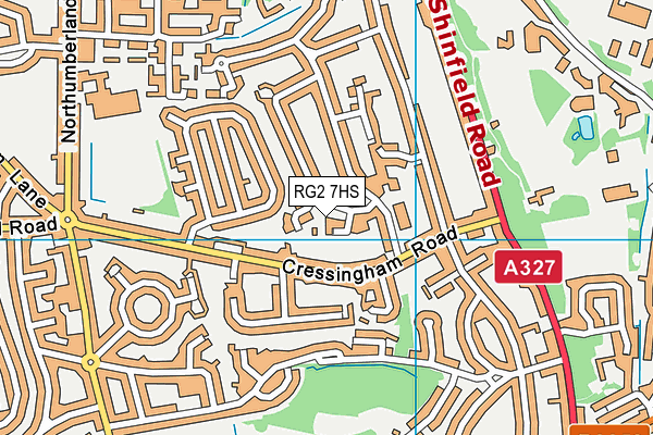 RG2 7HS map - OS VectorMap District (Ordnance Survey)