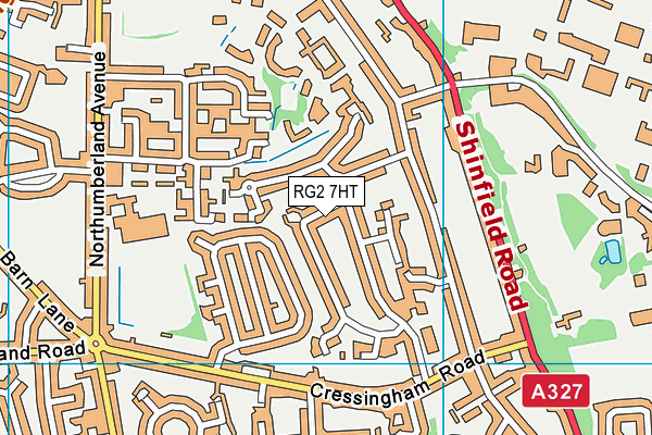 RG2 7HT map - OS VectorMap District (Ordnance Survey)