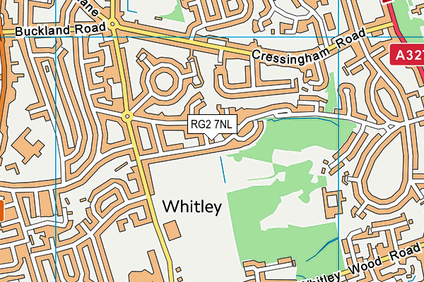 RG2 7NL map - OS VectorMap District (Ordnance Survey)