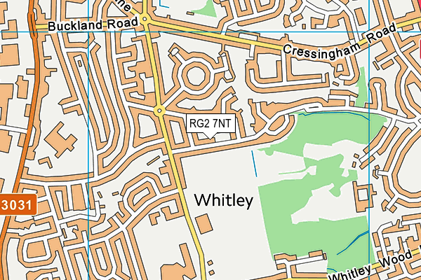 RG2 7NT map - OS VectorMap District (Ordnance Survey)
