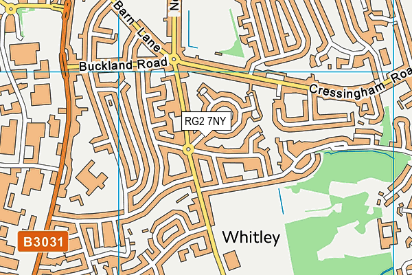 RG2 7NY map - OS VectorMap District (Ordnance Survey)