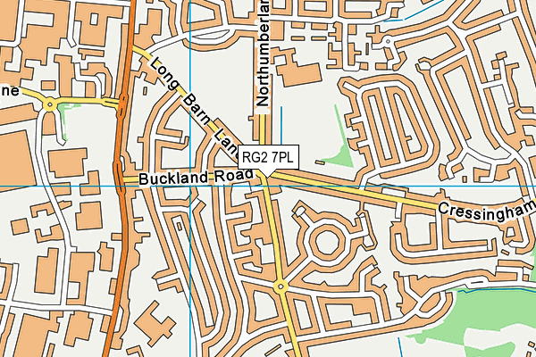RG2 7PL map - OS VectorMap District (Ordnance Survey)