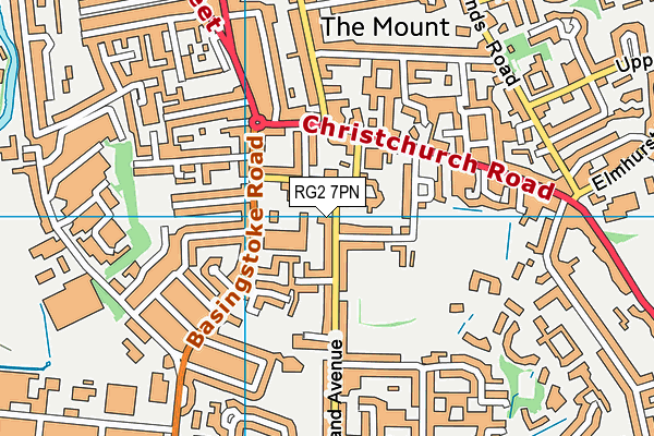 RG2 7PN map - OS VectorMap District (Ordnance Survey)