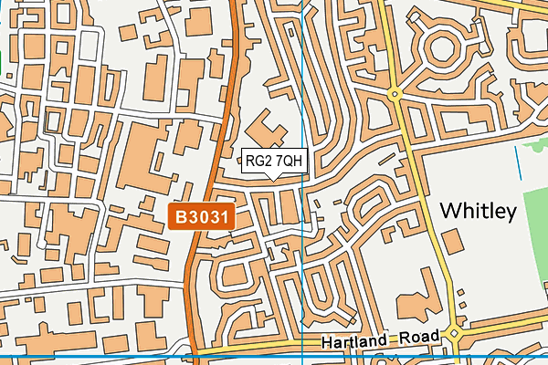 RG2 7QH map - OS VectorMap District (Ordnance Survey)