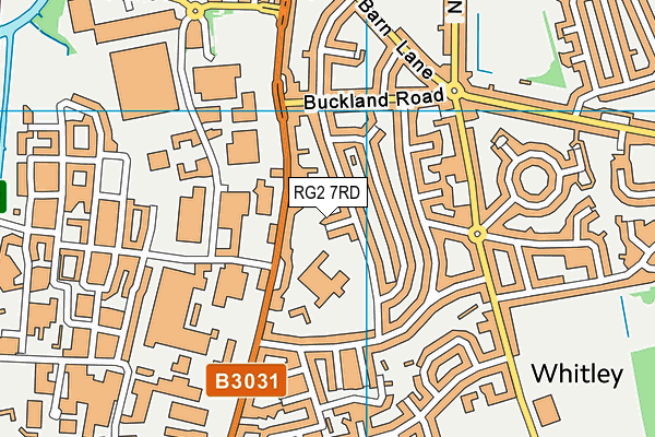 RG2 7RD map - OS VectorMap District (Ordnance Survey)