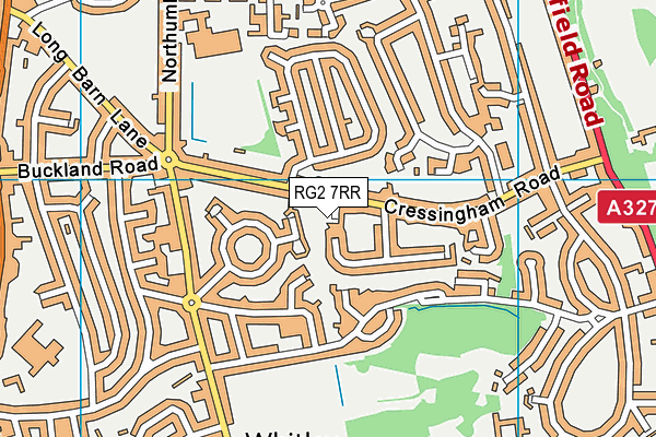 RG2 7RR map - OS VectorMap District (Ordnance Survey)