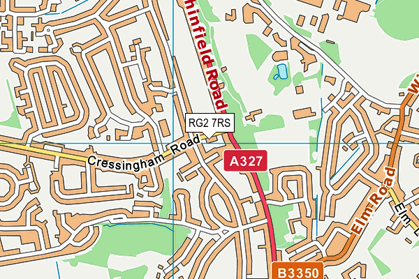 RG2 7RS map - OS VectorMap District (Ordnance Survey)