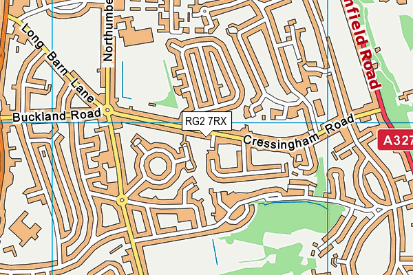 RG2 7RX map - OS VectorMap District (Ordnance Survey)