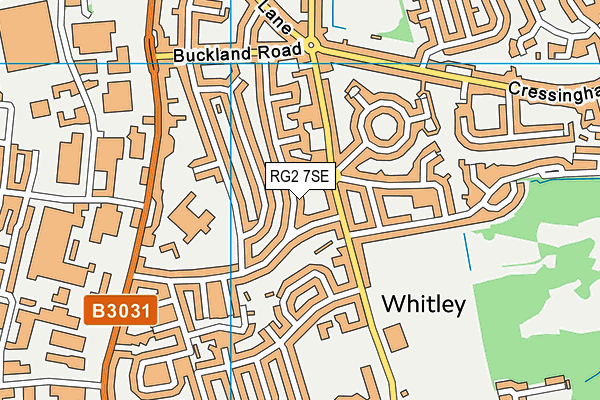 RG2 7SE map - OS VectorMap District (Ordnance Survey)