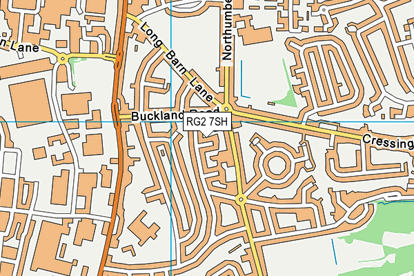 RG2 7SH map - OS VectorMap District (Ordnance Survey)