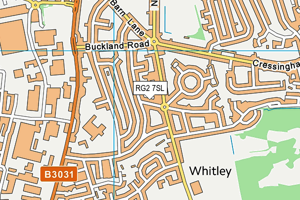 RG2 7SL map - OS VectorMap District (Ordnance Survey)