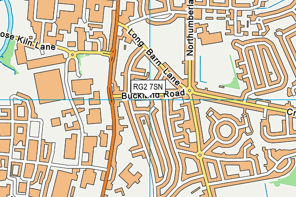RG2 7SN map - OS VectorMap District (Ordnance Survey)