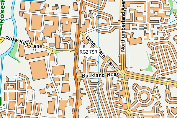 RG2 7SR map - OS VectorMap District (Ordnance Survey)