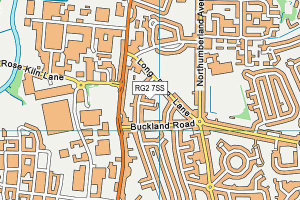 RG2 7SS map - OS VectorMap District (Ordnance Survey)