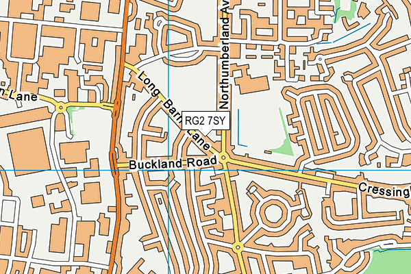 RG2 7SY map - OS VectorMap District (Ordnance Survey)