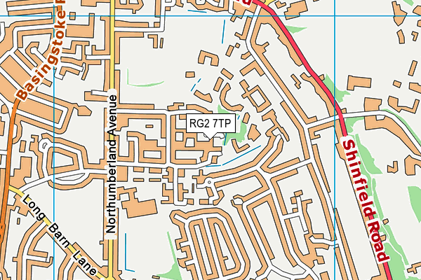 RG2 7TP map - OS VectorMap District (Ordnance Survey)