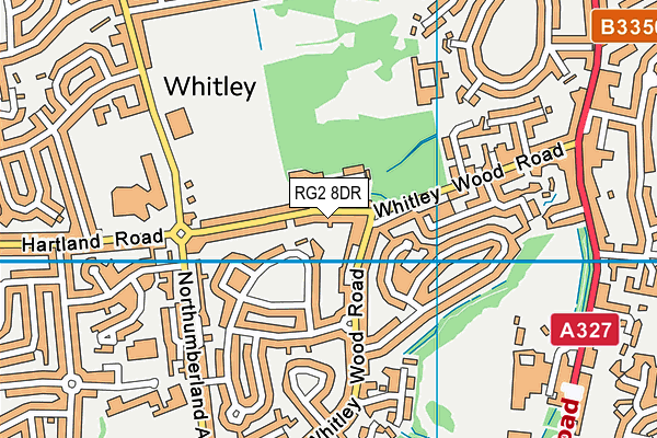 RG2 8DR map - OS VectorMap District (Ordnance Survey)