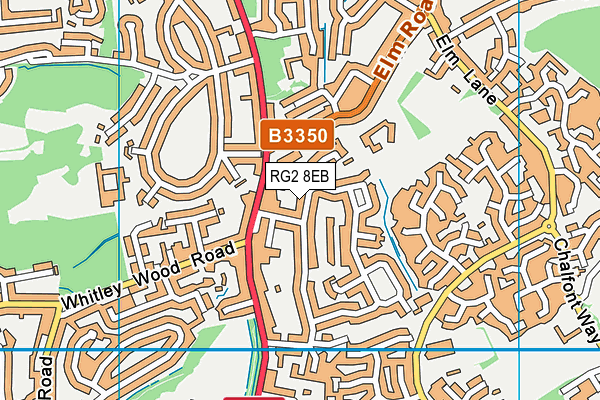RG2 8EB map - OS VectorMap District (Ordnance Survey)