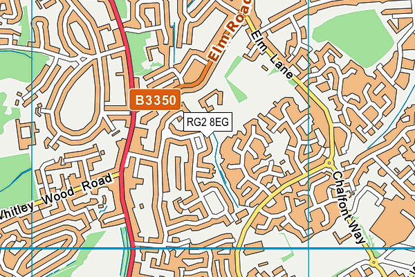 RG2 8EG map - OS VectorMap District (Ordnance Survey)