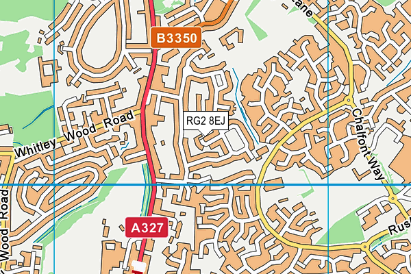 RG2 8EJ map - OS VectorMap District (Ordnance Survey)