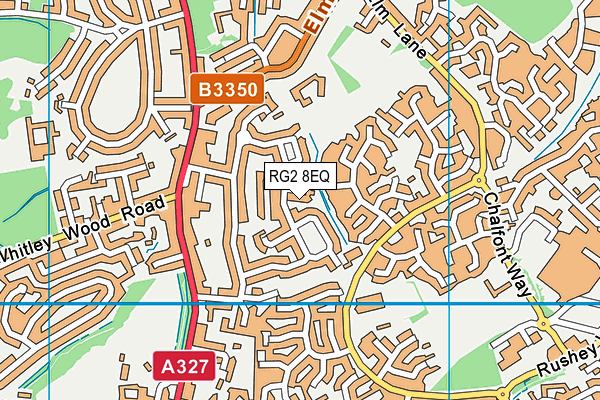 RG2 8EQ map - OS VectorMap District (Ordnance Survey)