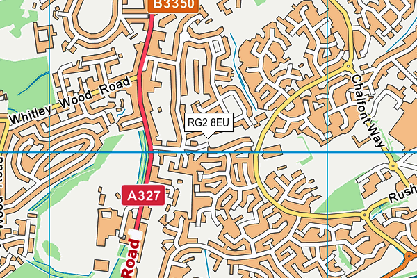 RG2 8EU map - OS VectorMap District (Ordnance Survey)