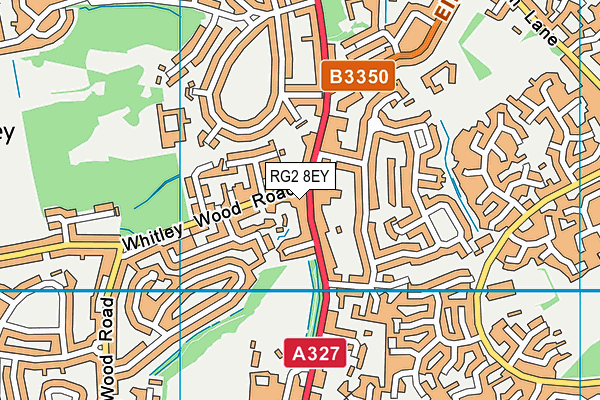 RG2 8EY map - OS VectorMap District (Ordnance Survey)