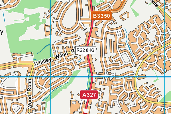 RG2 8HG map - OS VectorMap District (Ordnance Survey)