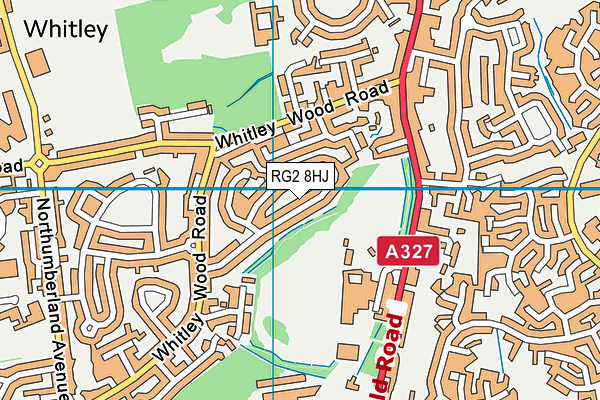 RG2 8HJ map - OS VectorMap District (Ordnance Survey)