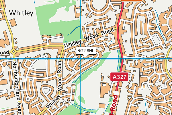 RG2 8HL map - OS VectorMap District (Ordnance Survey)