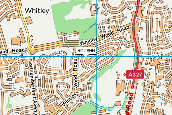 RG2 8HN map - OS VectorMap District (Ordnance Survey)