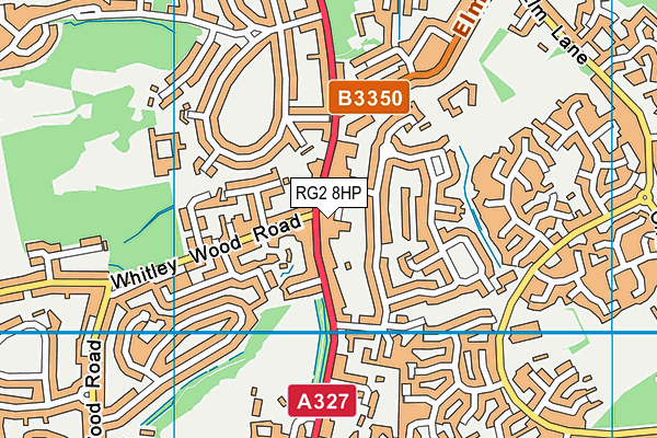 RG2 8HP map - OS VectorMap District (Ordnance Survey)