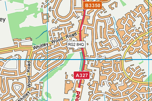 RG2 8HQ map - OS VectorMap District (Ordnance Survey)