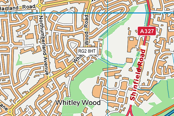 RG2 8HT map - OS VectorMap District (Ordnance Survey)