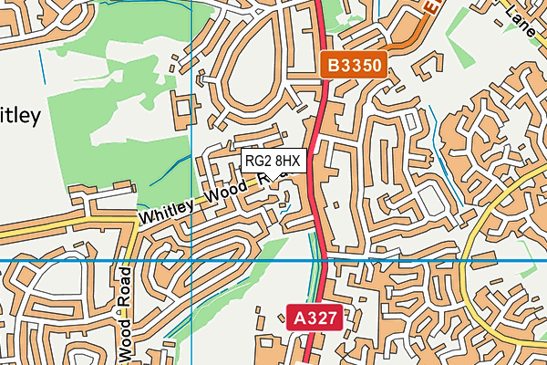 RG2 8HX map - OS VectorMap District (Ordnance Survey)