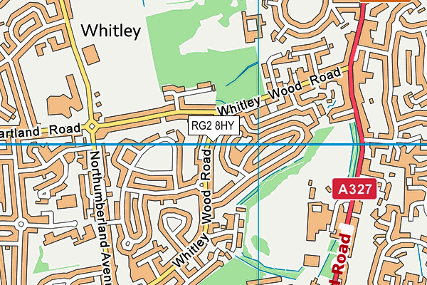 RG2 8HY map - OS VectorMap District (Ordnance Survey)