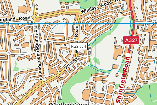 RG2 8JH map - OS VectorMap District (Ordnance Survey)