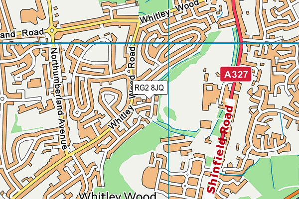 RG2 8JQ map - OS VectorMap District (Ordnance Survey)