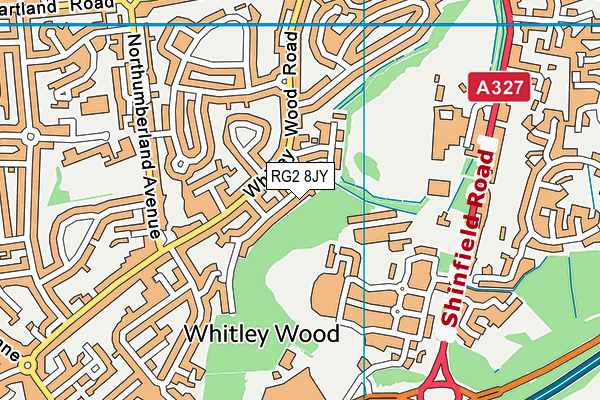 RG2 8JY map - OS VectorMap District (Ordnance Survey)