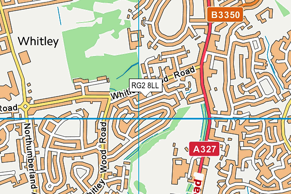 RG2 8LL map - OS VectorMap District (Ordnance Survey)