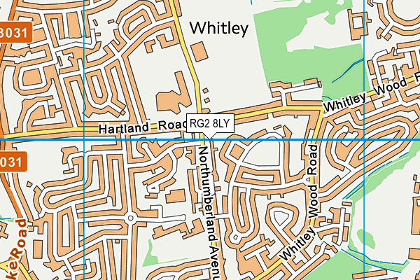 RG2 8LY map - OS VectorMap District (Ordnance Survey)