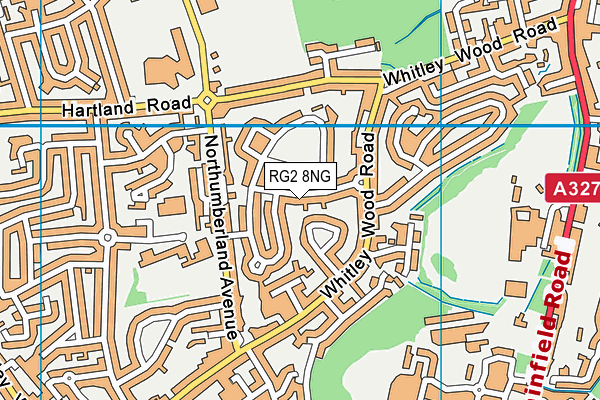 RG2 8NG map - OS VectorMap District (Ordnance Survey)